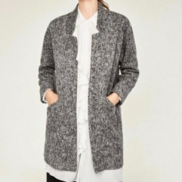 ZARA WB Collection Marled teddy cardigan - Picture 8 of 11